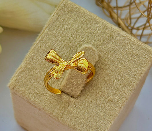 Golden Bow Ring