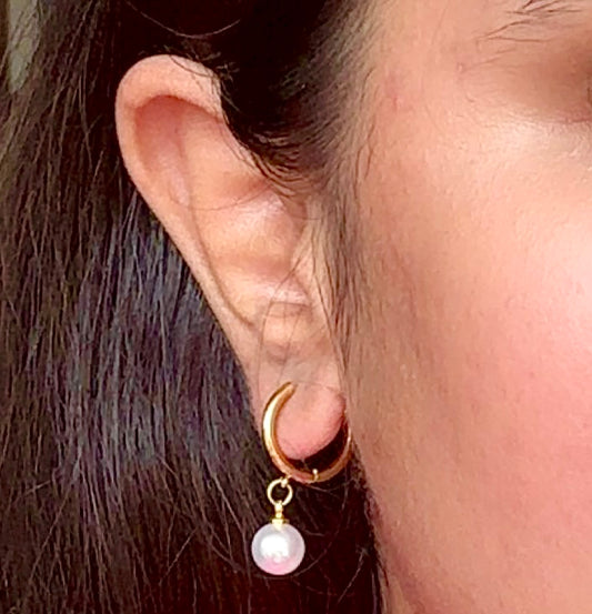 Pearl Hoops