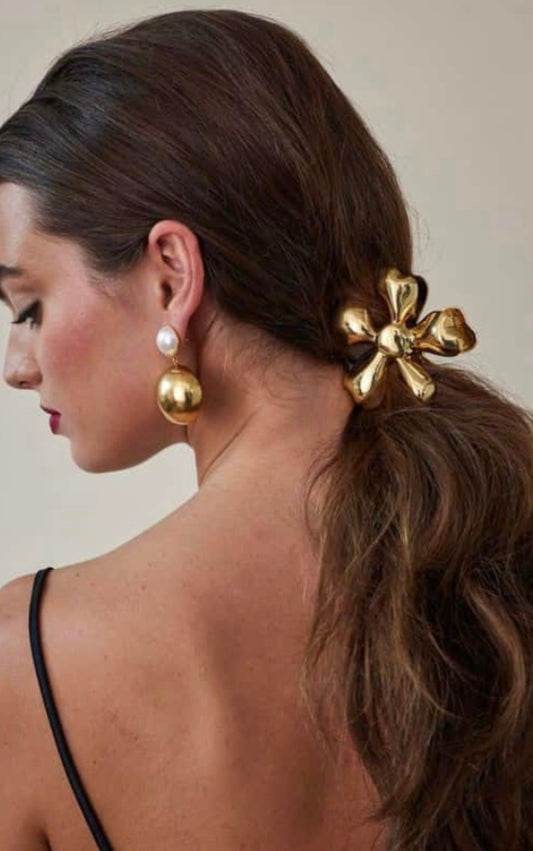 Golden Blossom Hair Tie