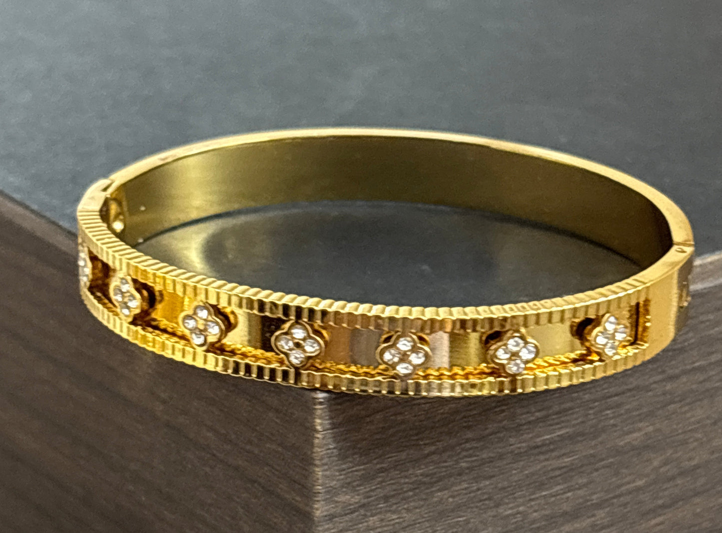 Glimmering Petals Bangle