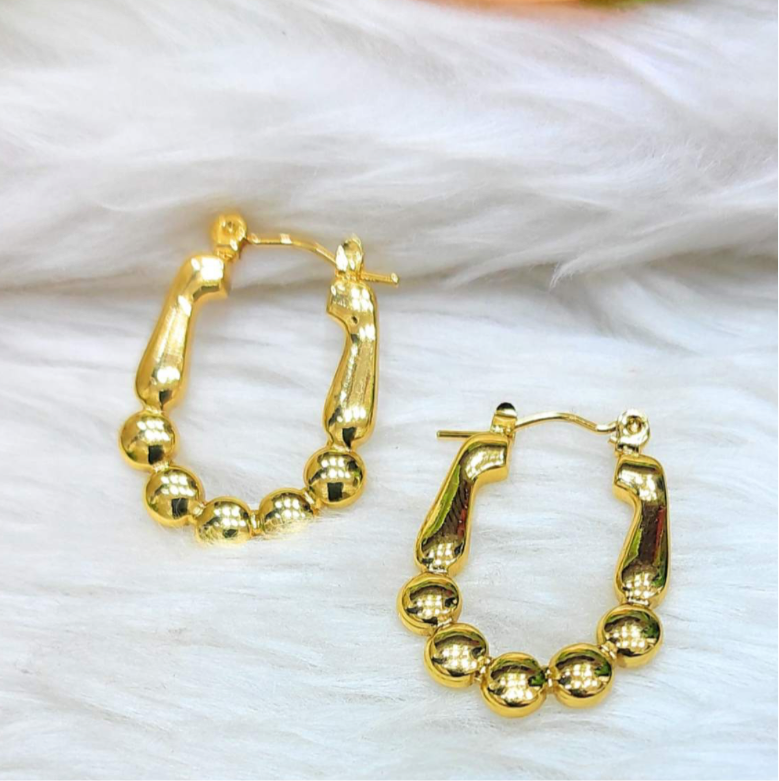 Beaded hoops