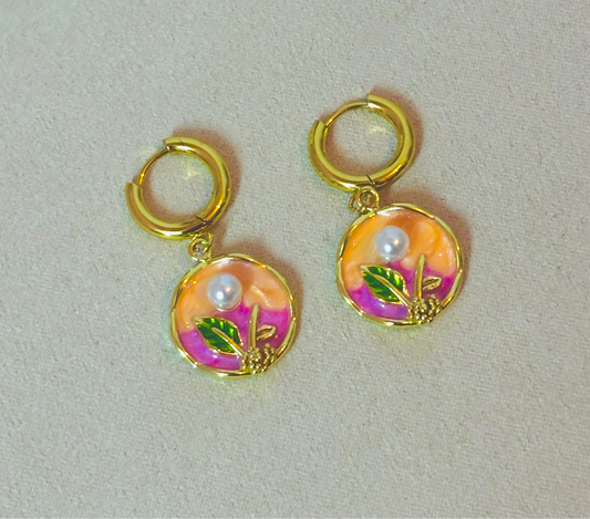 Sunset garden hoops