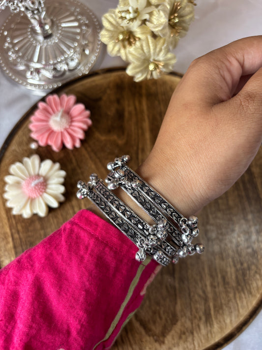 Oxidised ghungroo chudiyaan