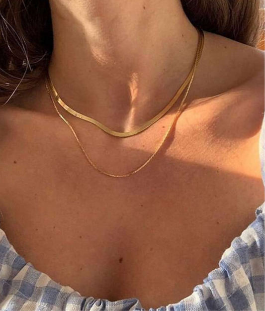 Double layer snake chain