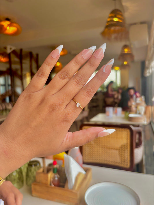 Bright heart ring