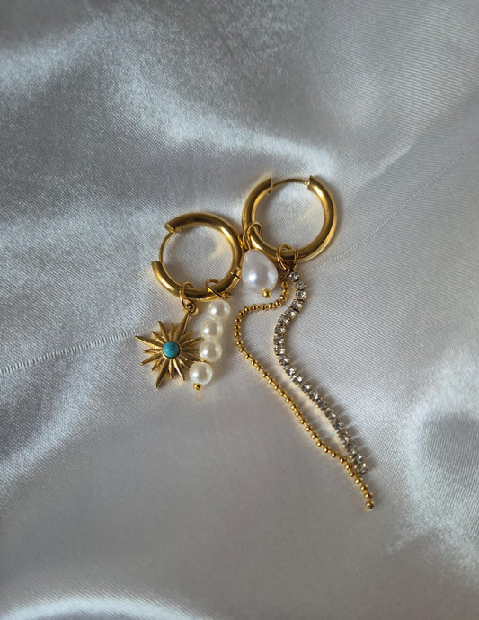 Assemtrical earrings