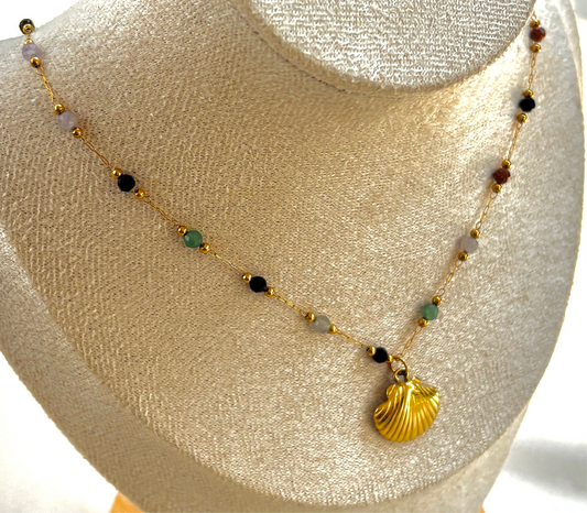 Golden Seashell Necklace