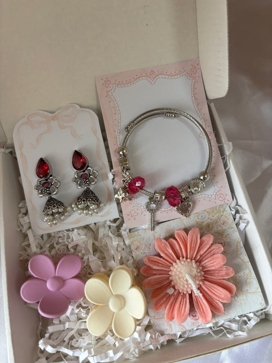 Pink jhumka combo