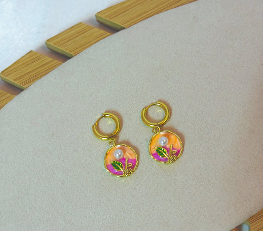 Sunset garden hoops