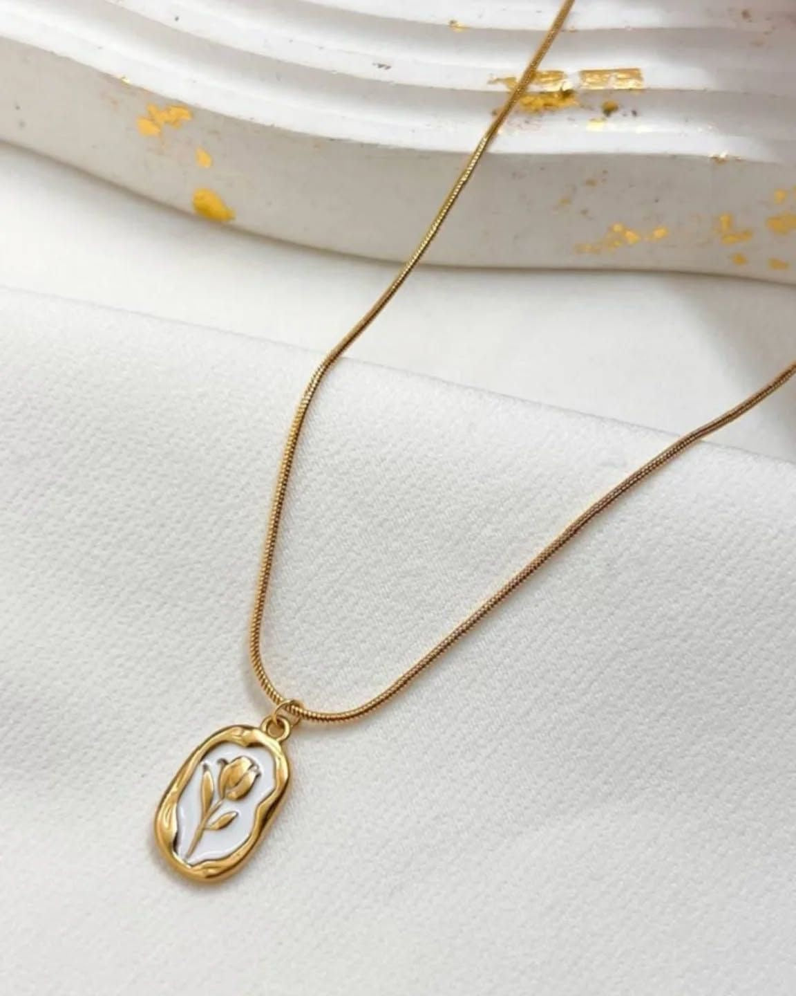 Golden Petal Charm