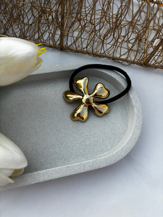 Golden Blossom Hair Tie
