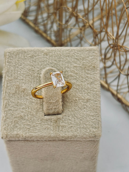 Square Sparkle Ring